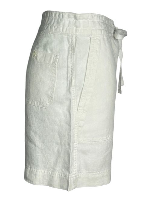 bermuda donna in lino bianco Ralph Lauren | 200P13695001